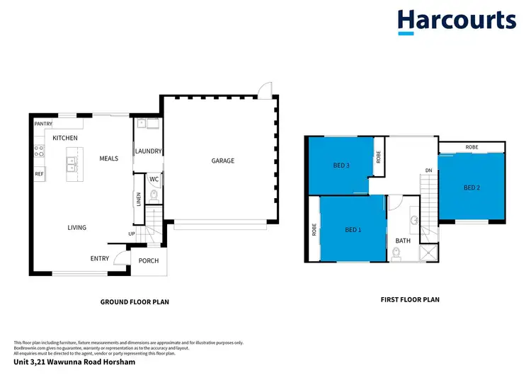 Floorplan of Homely townhouse listing, 3/21 Wawunna Road, Horsham VIC 3400