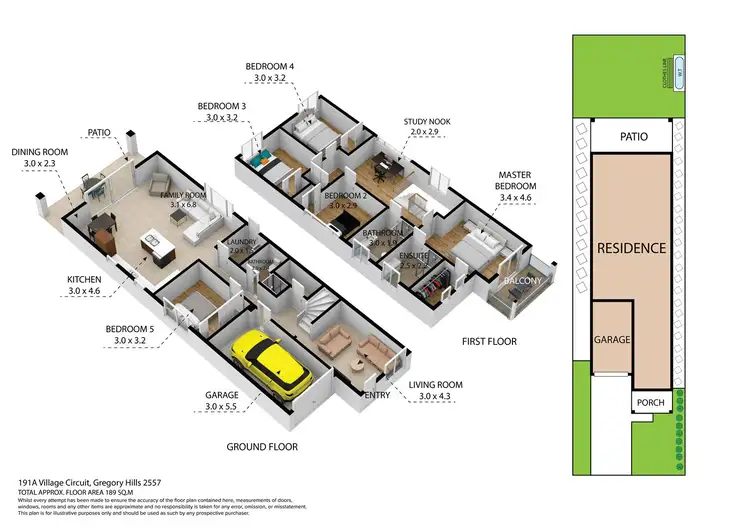 Floorplan of Homely house listing, 191A Village Circuit, Gregory Hills NSW 2557