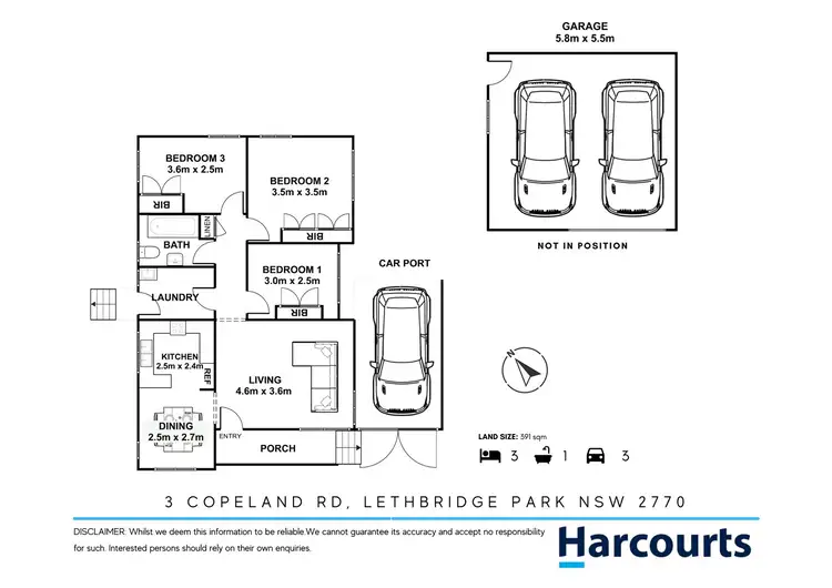 Floorplan of Homely house listing, 3 Copeland Road, Lethbridge Park NSW 2770