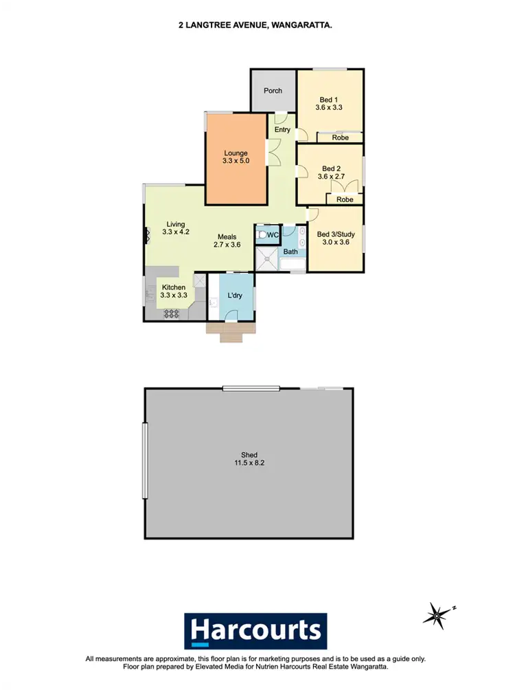 Floorplan of Homely house listing, 2 Langtree Avenue, Wangaratta VIC 3677