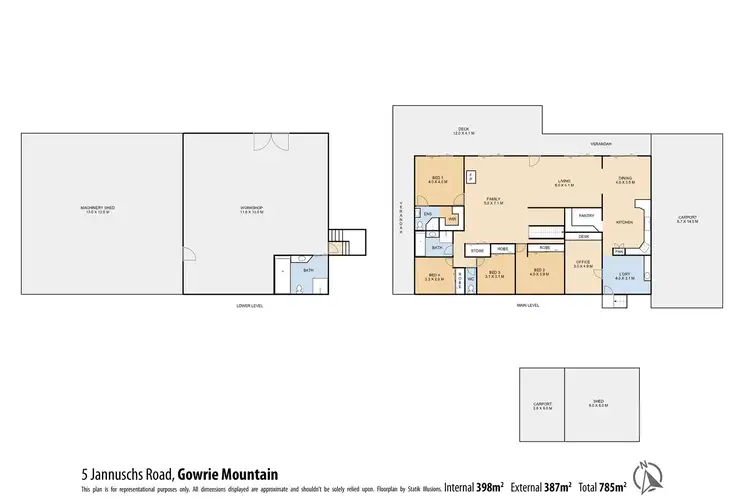 Floorplan of Homely house listing, 5 Jannusch Road, Gowrie Mountain QLD 4350