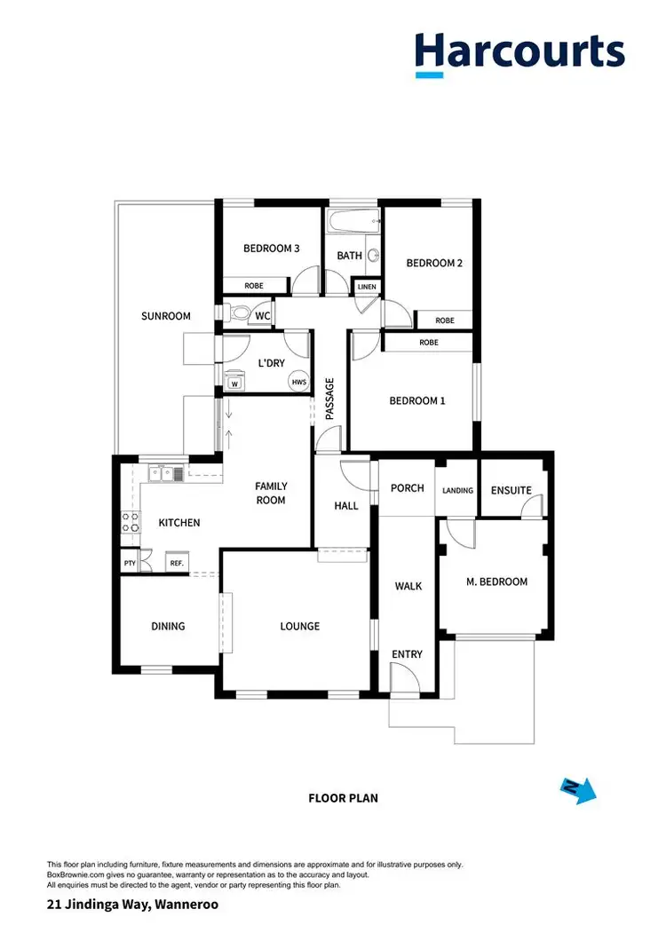 Floorplan of Homely house listing, 21 Jindinga Way, Wanneroo WA 6065