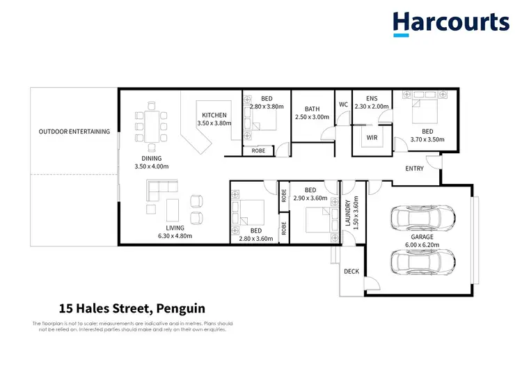 Floorplan of Homely house listing, 15 Hales Street, Penguin TAS 7316