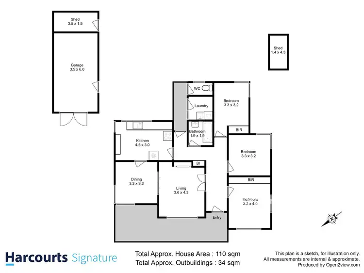 Floorplan of Homely house listing, 6 Walker Street, Sorell TAS 7172