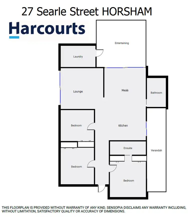 Floorplan of Homely house listing, 27 Searle Street, Horsham VIC 3400