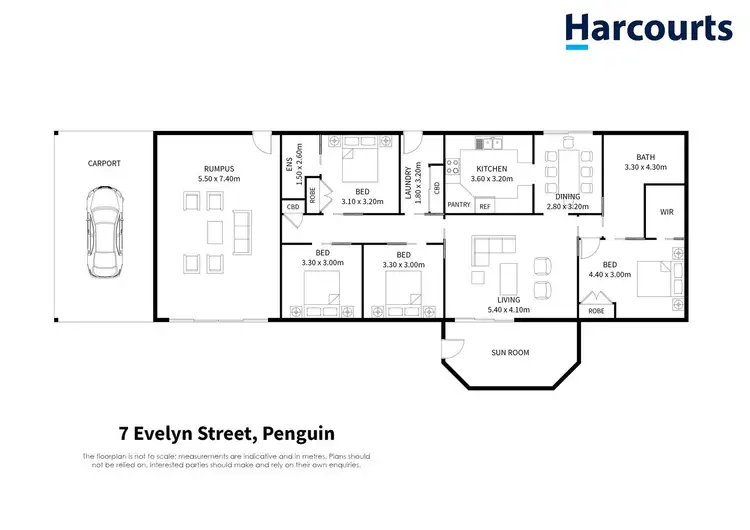 Floorplan of Homely house listing, 7 Evelyn Street, Penguin TAS 7316