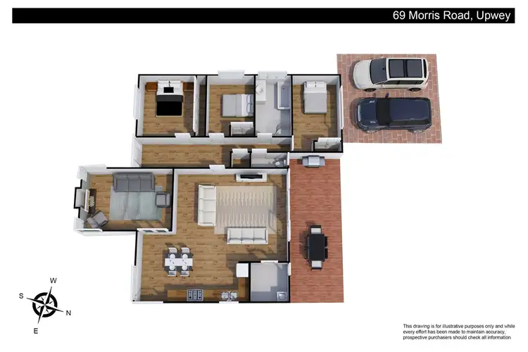 Floorplan of Homely house listing, 69 Morris Road, Upwey VIC 3158