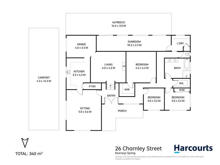 Floorplan of Homely house listing, 26 Charnley Street, Kearneys Spring QLD 4350
