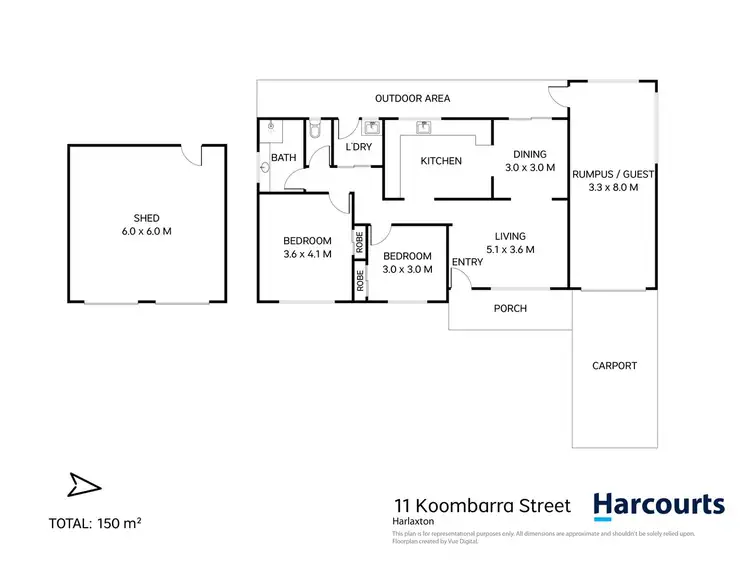 Floorplan of Homely house listing, 11 Koombarra Street, Harlaxton QLD 4350