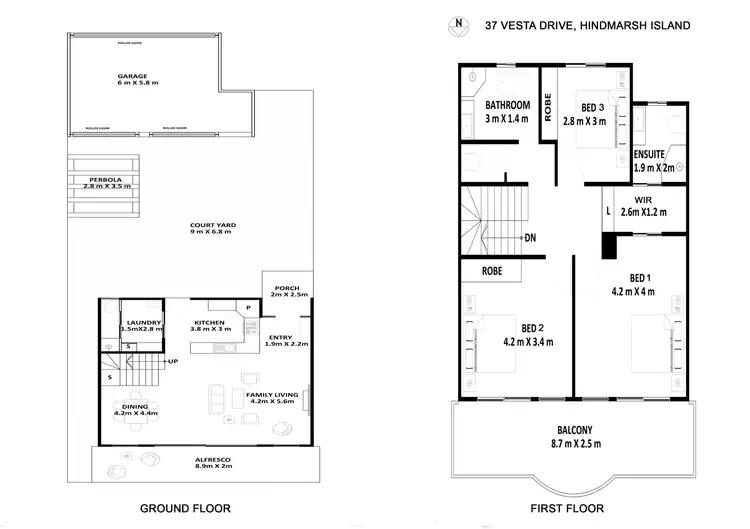 Floorplan of Homely house listing, 37 Vesta Drive, Hindmarsh Island SA 5214