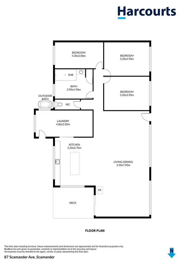 Floorplan of Homely house listing, 87 Scamander Avenue, Scamander TAS 7215
