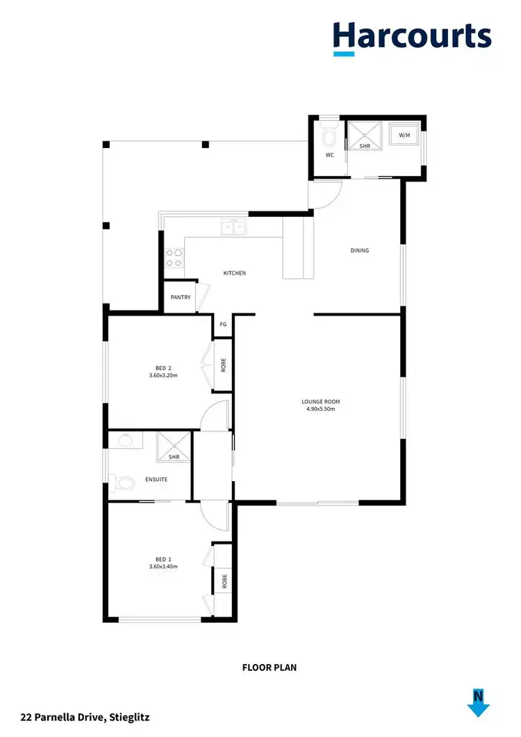 Floorplan of Homely house listing, 22 Parnella Drive, Stieglitz TAS 7216
