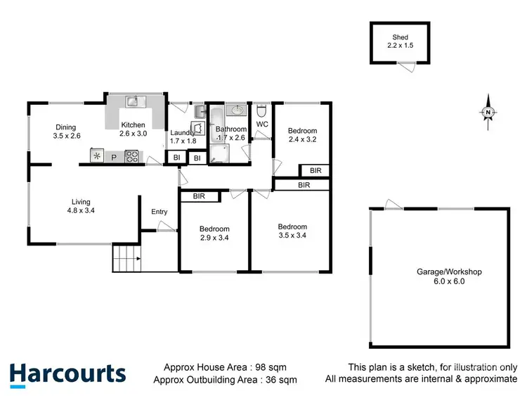 Floorplan of Homely house listing, 18 Barton Crescent, Bridgewater TAS 7030