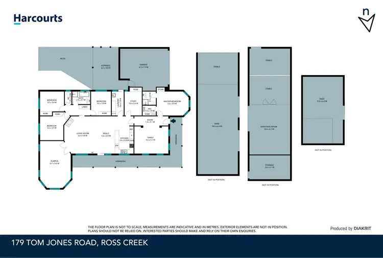 Floorplan of Homely house listing, 179 Tom Jones Road, Ross Creek VIC 3351