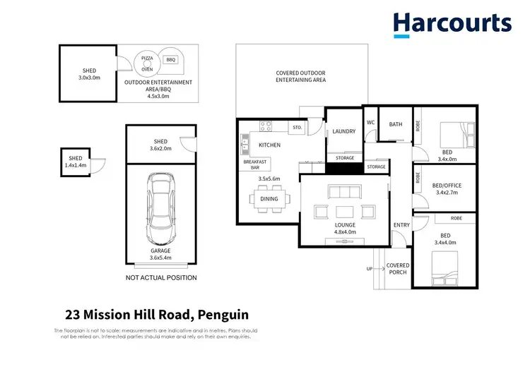 Floorplan of Homely house listing, 23 Mission Hill Road, Penguin TAS 7316