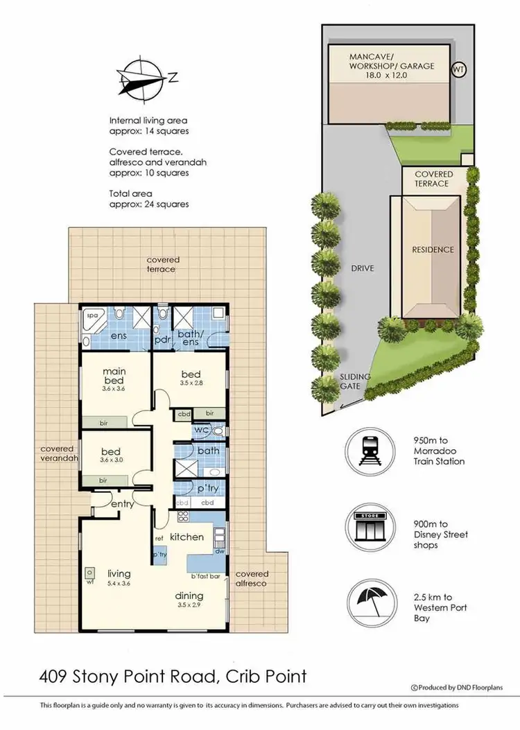 Floorplan of Homely house listing, 409 Stony Point Road, Crib Point VIC 3919