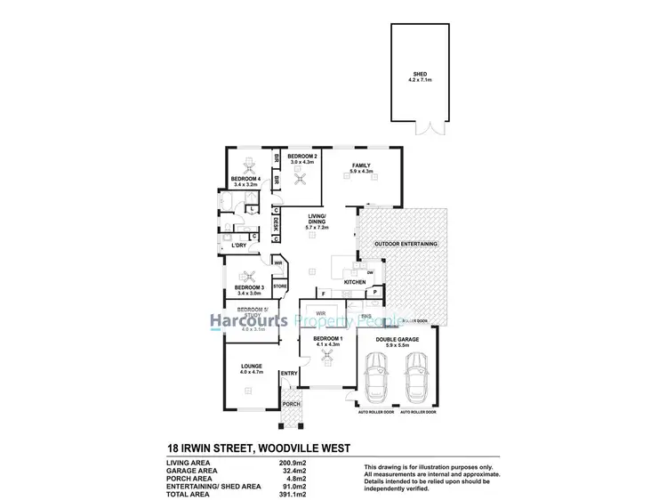 Floorplan of Homely house listing, 18 Irwin Street, Woodville West SA 5011