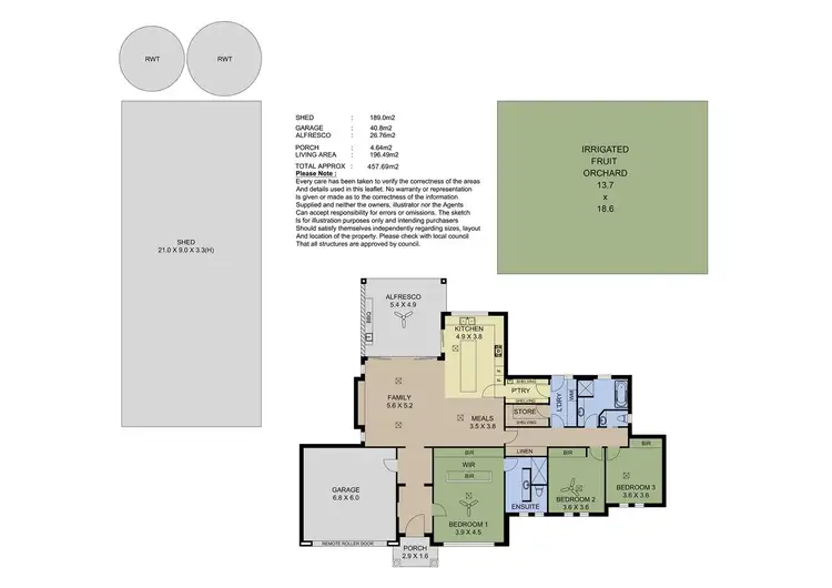 Floorplan of Homely house listing, 45 Joseph Road, Blakiston SA 5250