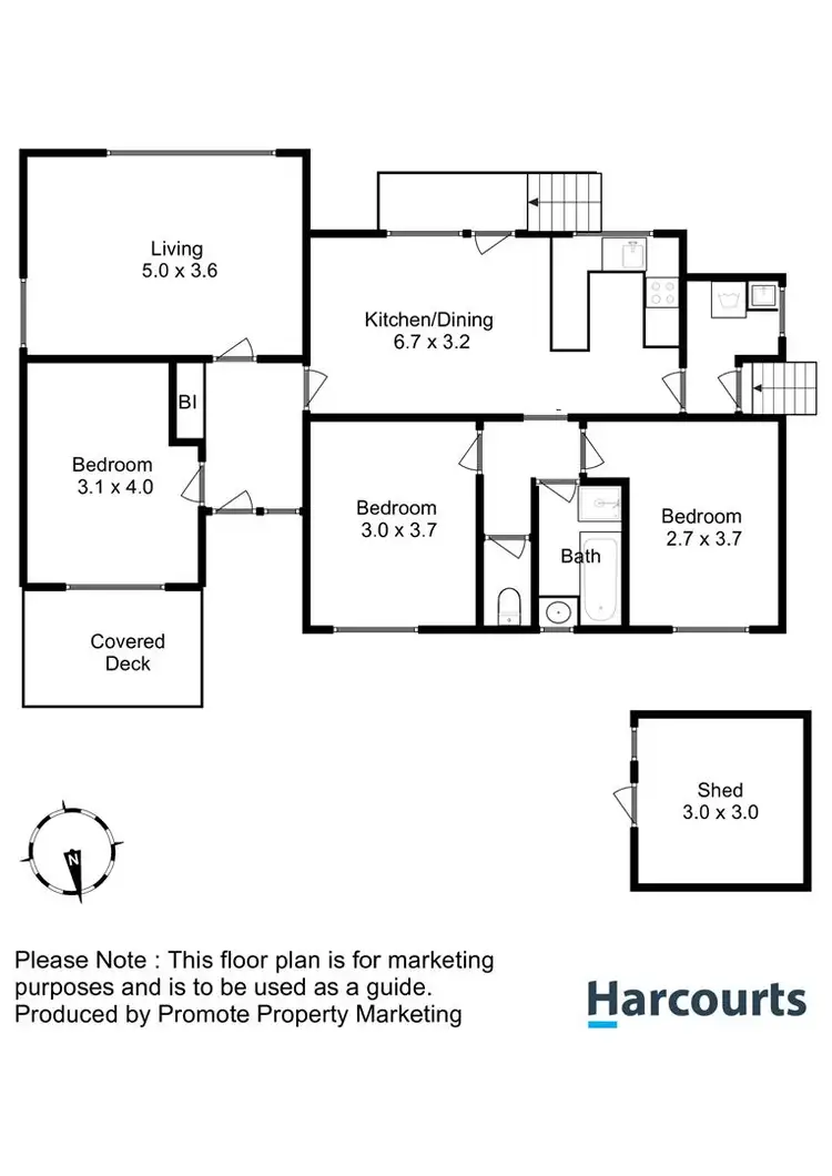 Floorplan of Homely house listing, 5 Fontain Circle, Rokeby TAS 7019