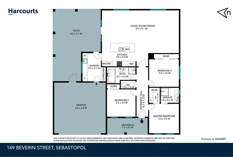 Floorplan of Homely house listing, 149 Beverin Street, Sebastopol VIC 3356