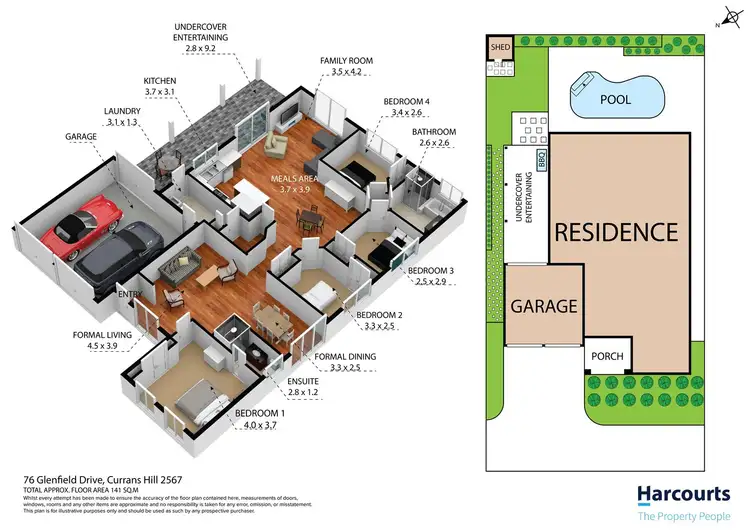 Floorplan of Homely house listing, 76 Glenfield Drive, Currans Hill NSW 2567