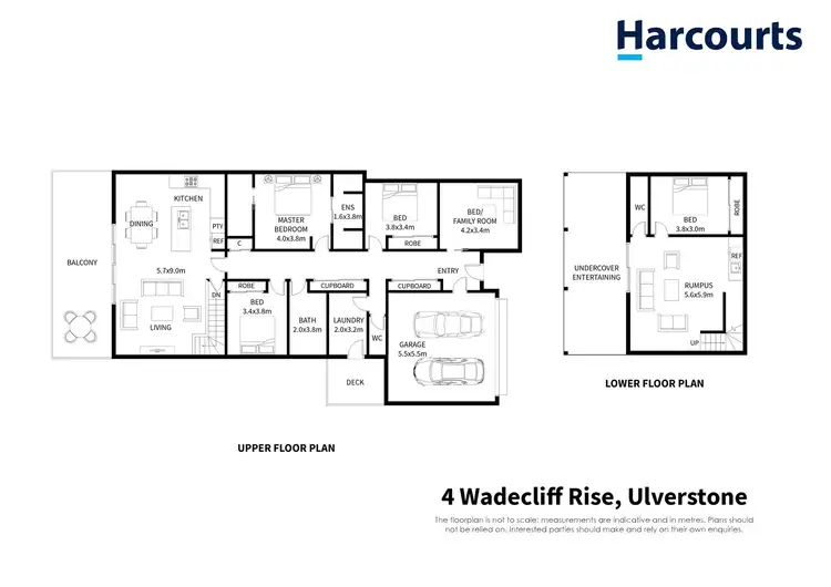 Floorplan of Homely house listing, 4 Wadecliff Rise, Ulverstone TAS 7315