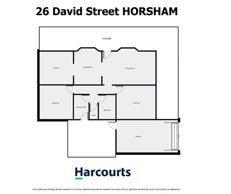 Floorplan of Homely house listing, 26 David Street, Horsham VIC 3400