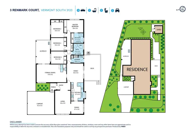 Floorplan of Homely house listing, 3 Renmark Court, Vermont South VIC 3133