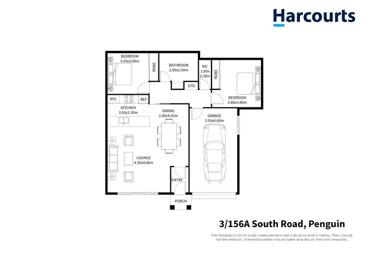 Floorplan of Homely unit listing, 3/156A South Road, Penguin TAS 7316