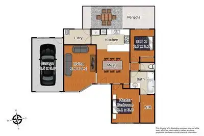 Floorplan of Homely unit listing, 2/1 King David Court, Hampton Park VIC 3976