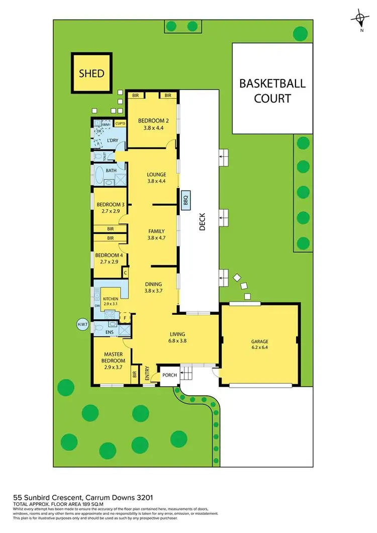 Floorplan of Homely house listing, 55 Sunbird Crescent, Carrum Downs VIC 3201