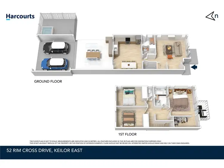 Floorplan of Homely townhouse listing, 52 Rim Cross Drive, Keilor East VIC 3033
