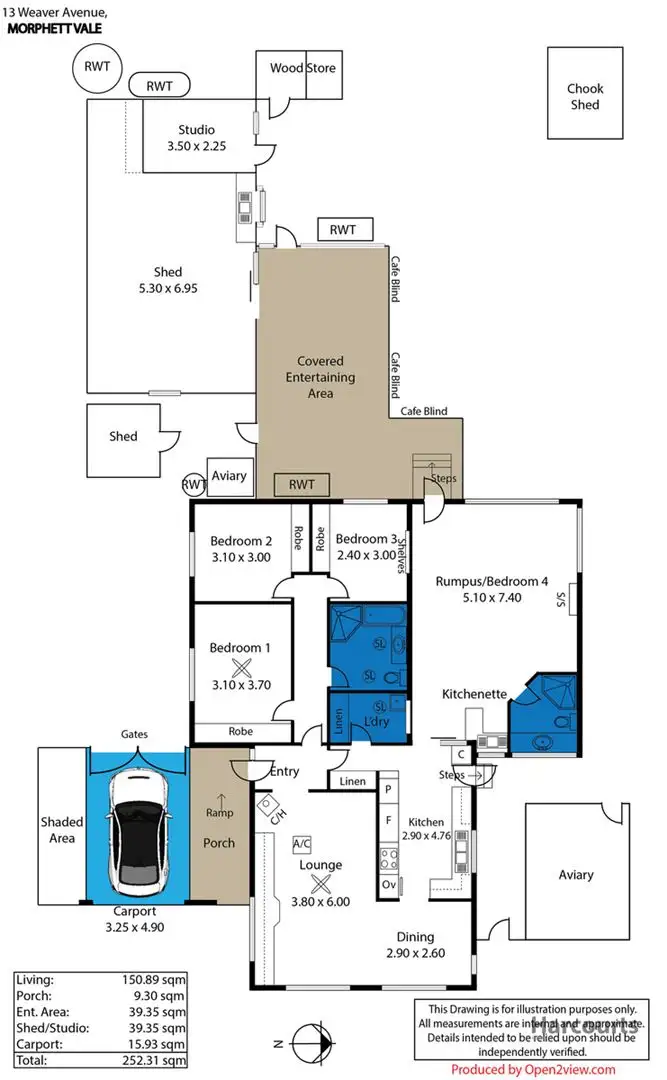 Floorplan of Homely house listing, 13 Weaver Avenue, Morphett Vale SA 5162