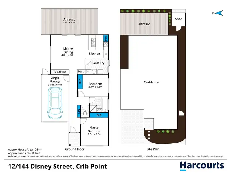 Floorplan of Homely unit listing, 12/144 Disney Street, Crib Point VIC 3919