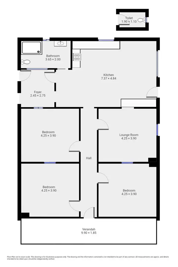 Floorplan of Homely house listing, 37-39 Railway Terrace, Peterborough SA 5422