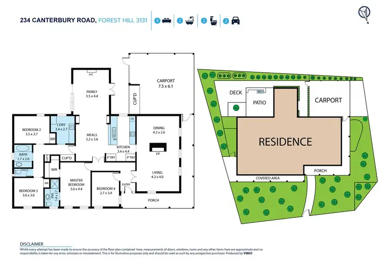 Floorplan of Homely house listing, 234 Canterbury Road, Forest Hill VIC 3131