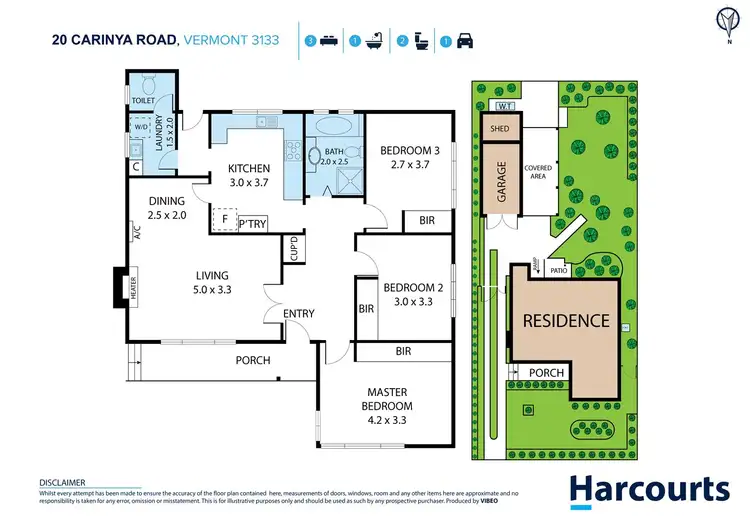 Floorplan of Homely house listing, 20 Carinya Road, Vermont VIC 3133