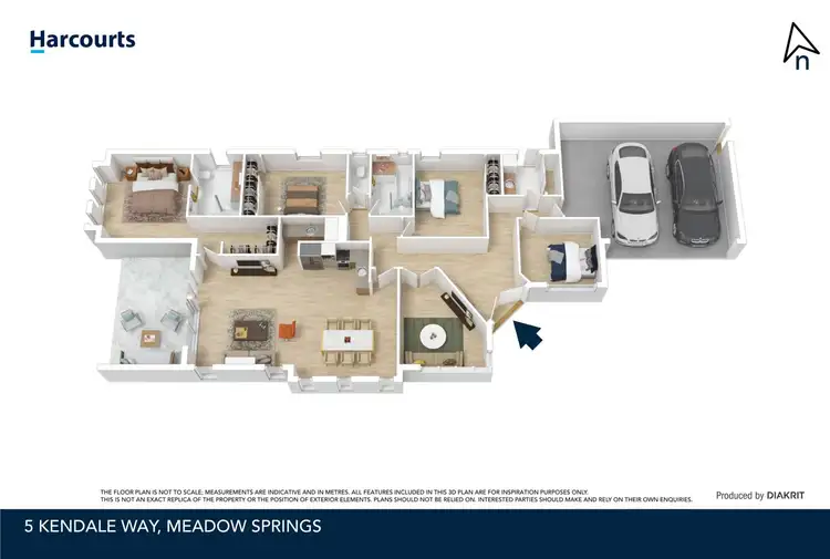 Floorplan of Homely house listing, 5 Kendale Way, Meadow Springs WA 6210