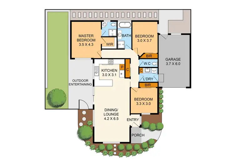 Floorplan of Homely unit listing, 2/127 Power Road, Boronia VIC 3155
