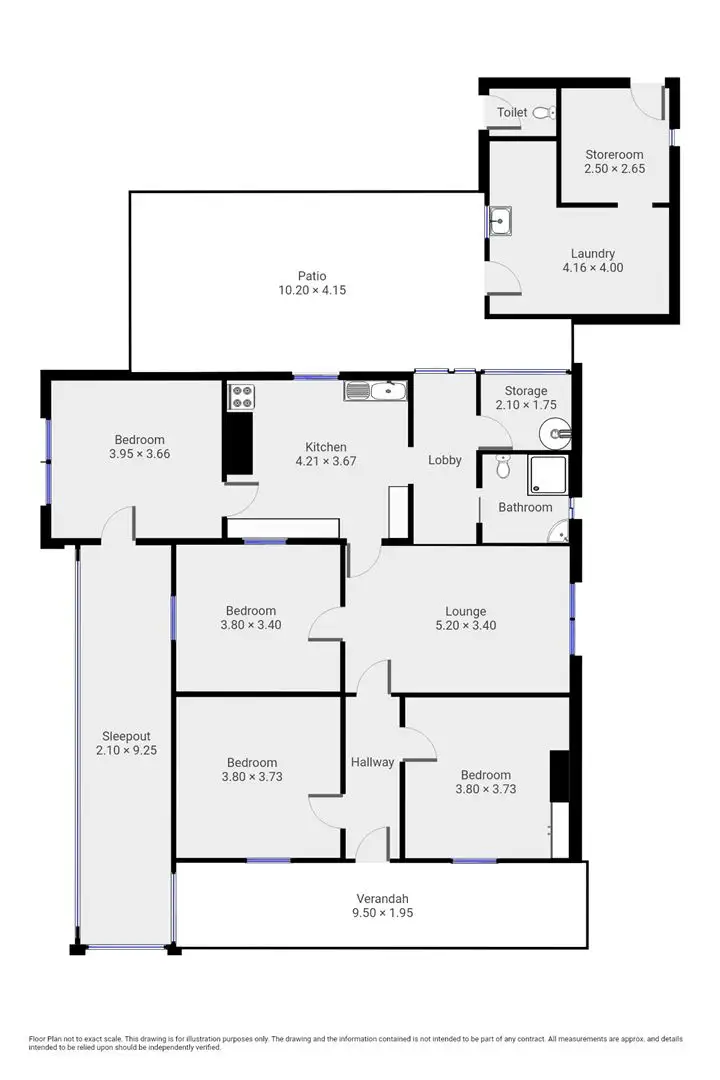 Floorplan of Homely house listing, 7 Fourth Street, Orroroo SA 5431