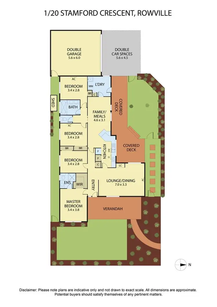 Floorplan of Homely house listing, 1/20 Stamford Crescent, Rowville VIC 3178