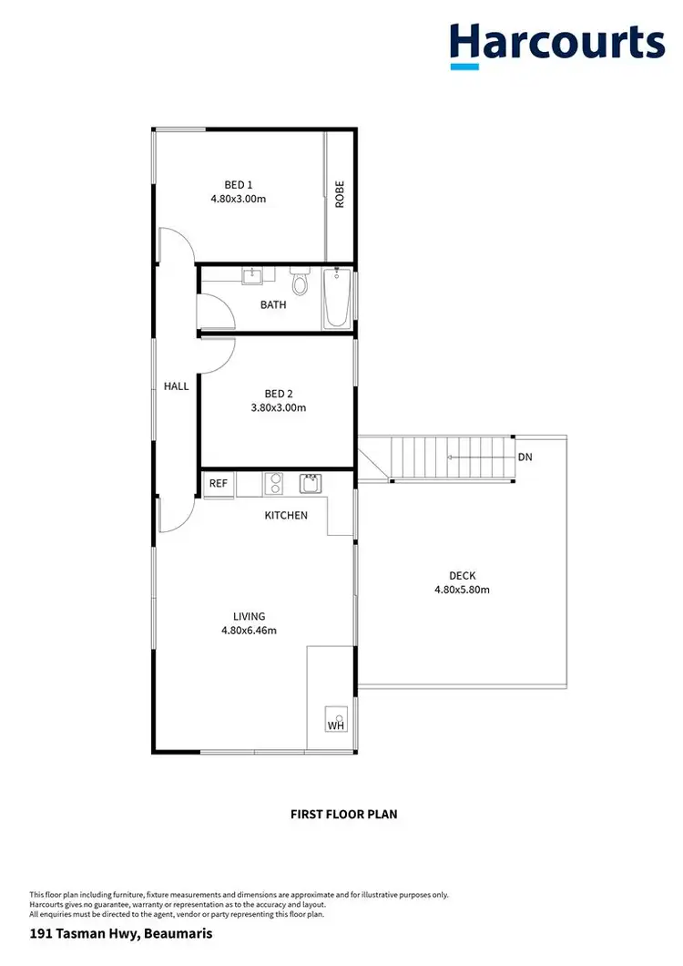 Floorplan of Homely house listing, 191 Tasman Highway, Beaumaris TAS 7215