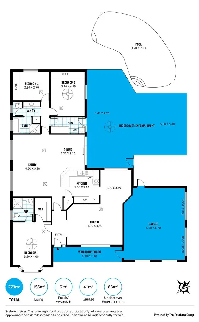 Floorplan of Homely house listing, 53 Farnsworth Drive, Morphett Vale SA 5162