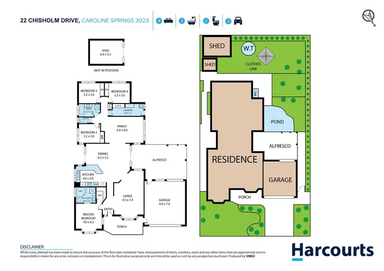 Floorplan of Homely house listing, 22 Chisholm Drive, Caroline Springs VIC 3023