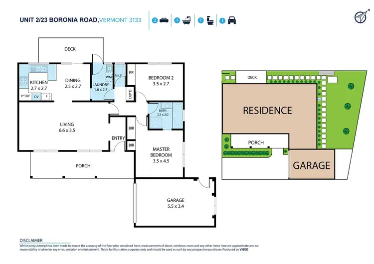 Floorplan of Homely unit listing, 2/23 Boronia Road, Vermont VIC 3133