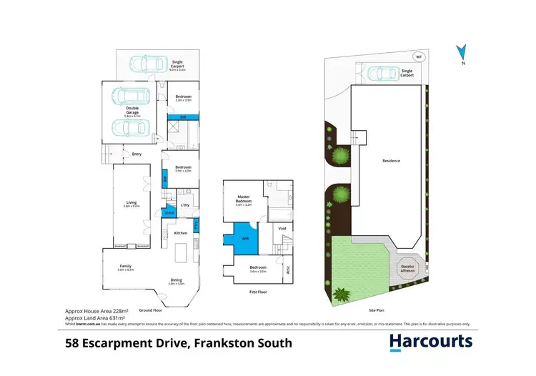 Floorplan of Homely house listing, 58 Escarpment Drive, Frankston South VIC 3199
