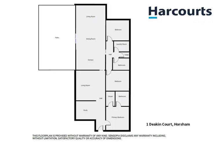 Floorplan of Homely house listing, 1 Deakin Court, Horsham VIC 3400