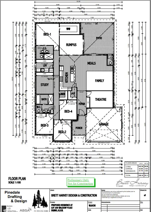 Floorplan of Homely house listing, 13 Waldorf Pl, Dubbo NSW 2830