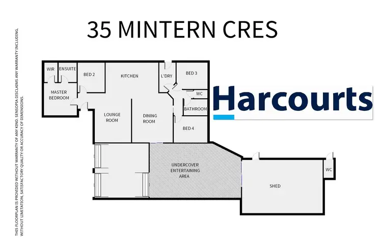 Floorplan of Homely house listing, 35 Mintern Crescent, Horsham VIC 3400