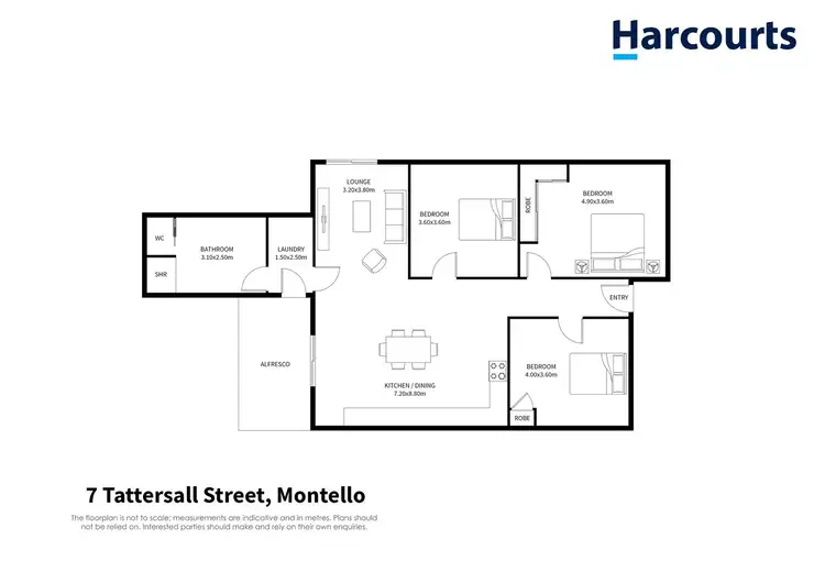 Floorplan of Homely house listing, 7 Tattersall Street, Montello TAS 7320